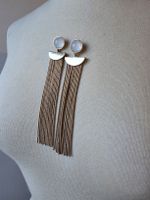 Boucles d'oreilles pendantes couleur or