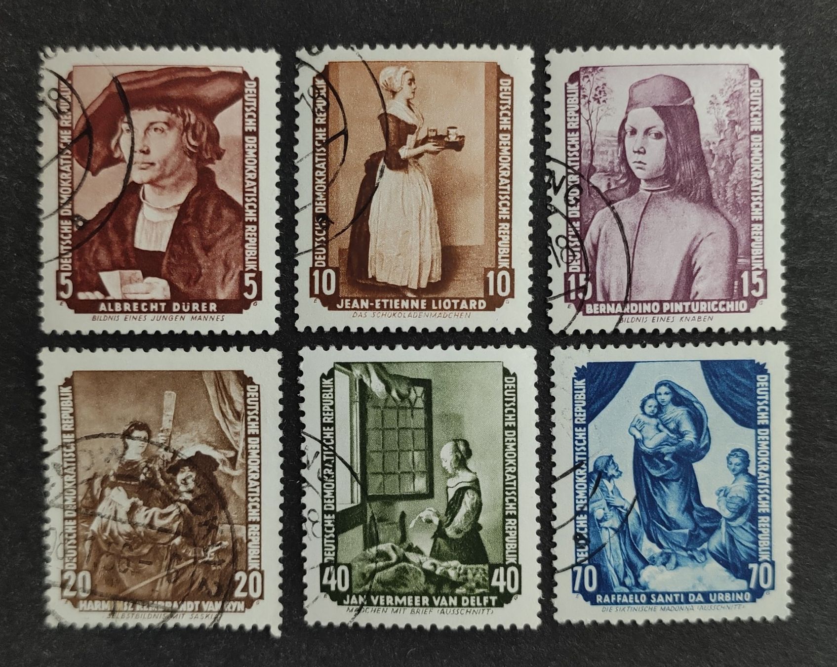 Tous les timbres: DDR 1955, Satz gestempelt – D'occasion à Wil SG par Zazal
