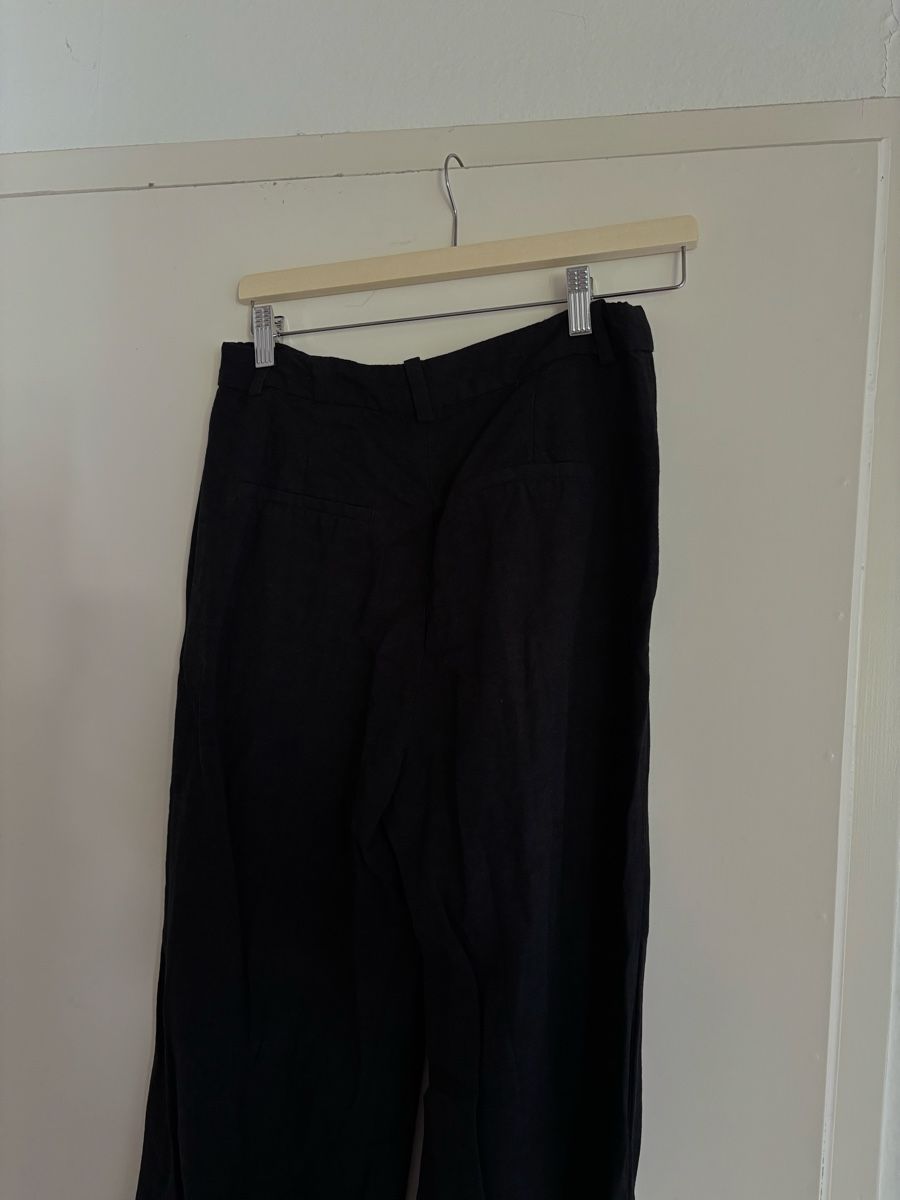 H&M Hosen: H&M Linen Blend Black Trousers, EU38 – Gebraucht aus Wallisellen von eli_v7dn 3