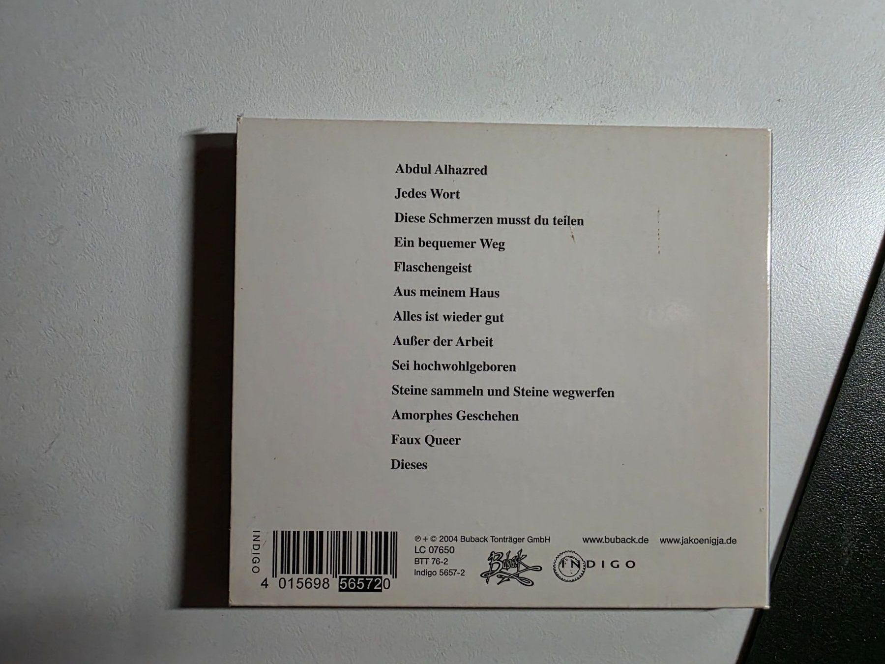 CDs: CD - Ja König Ja - Ebba - 2004 – Gebraucht aus Walterswil BE von Lonitti 2