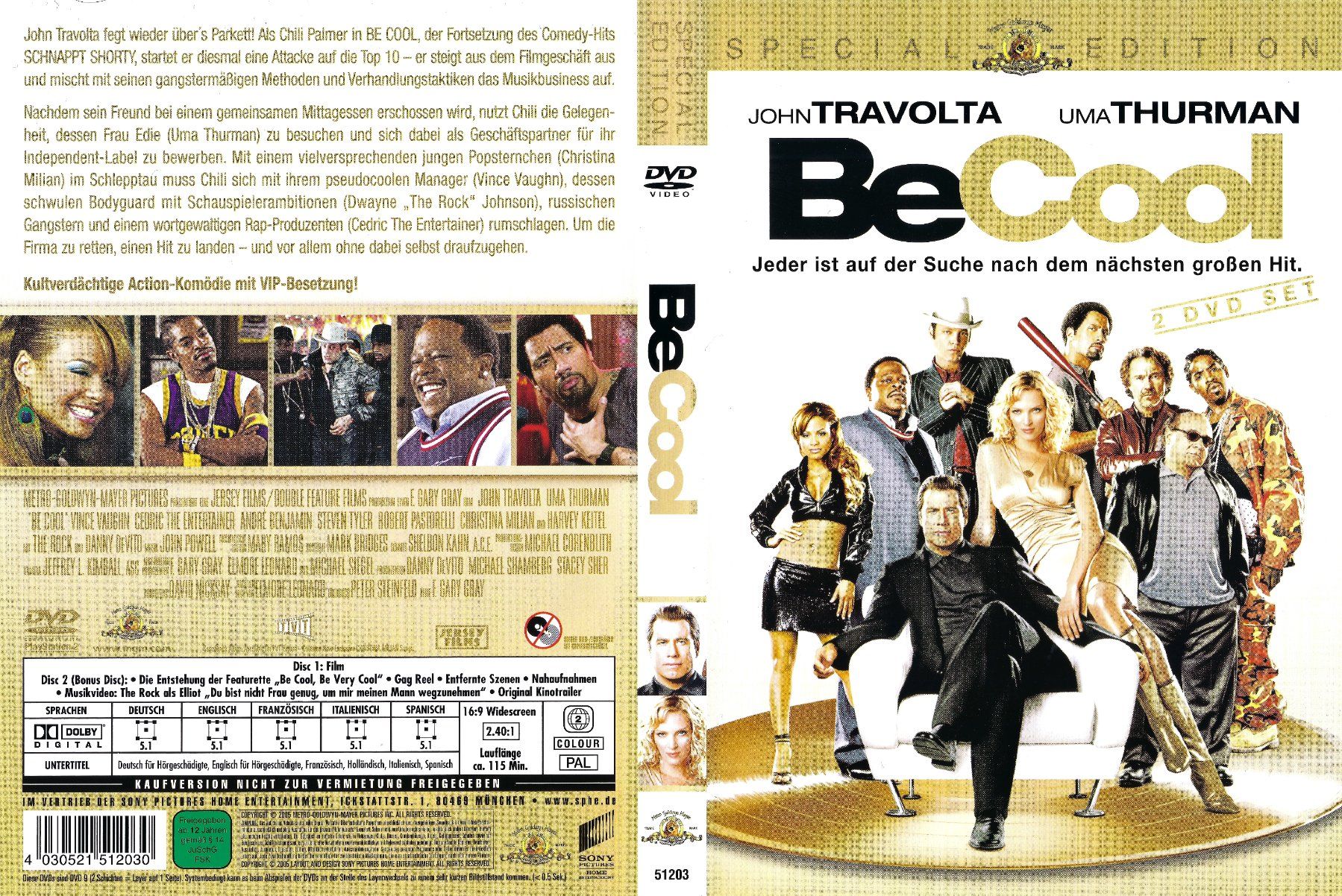 Tutti i DVDs: Be Cool  – Usato da Zürich venduto da Cineasten