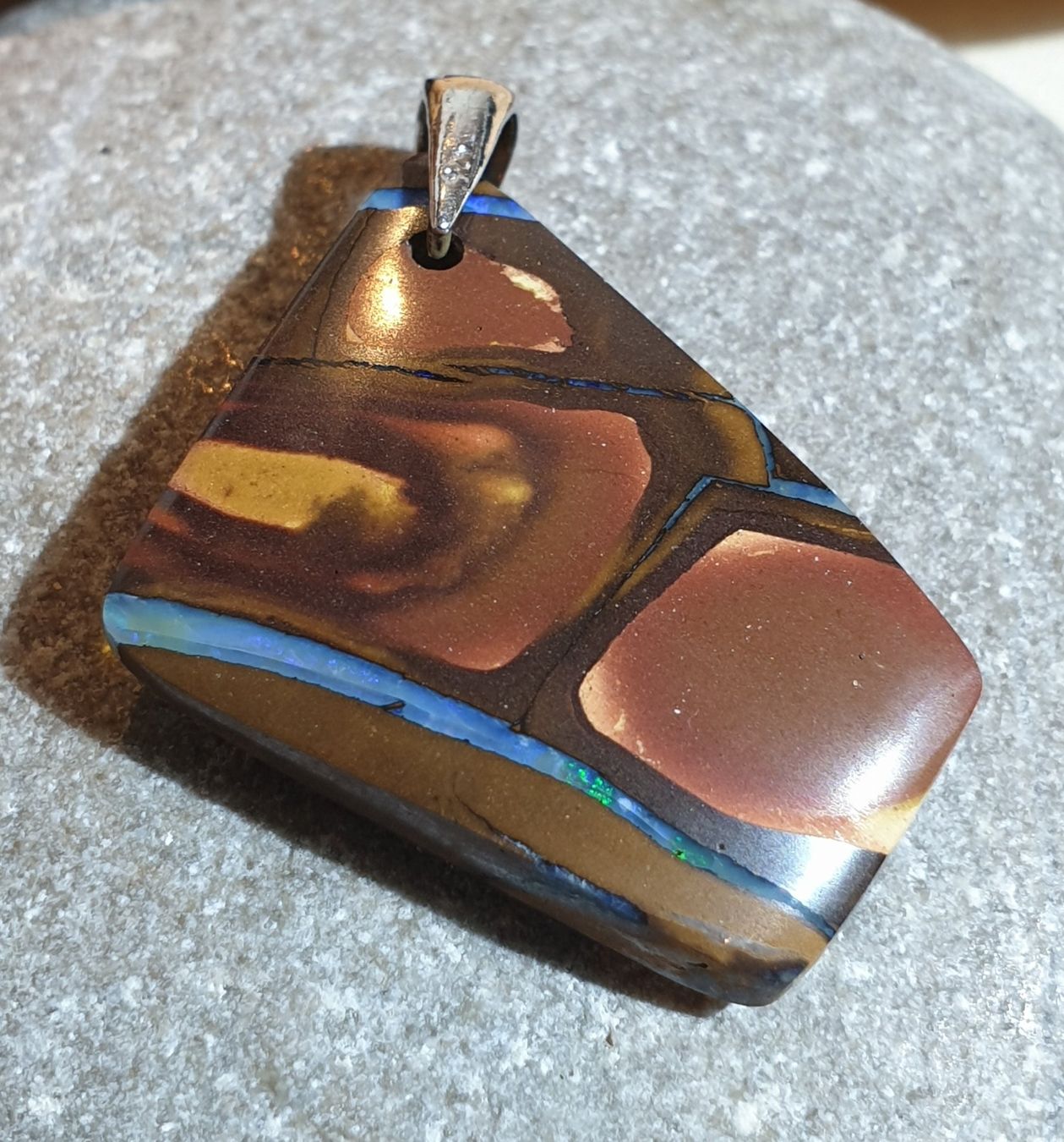 Ciondoli: Anhänger Boulder Opal. – Nuovo (secondo la descrizione) da Niederbüren venduto da Raphael014 6