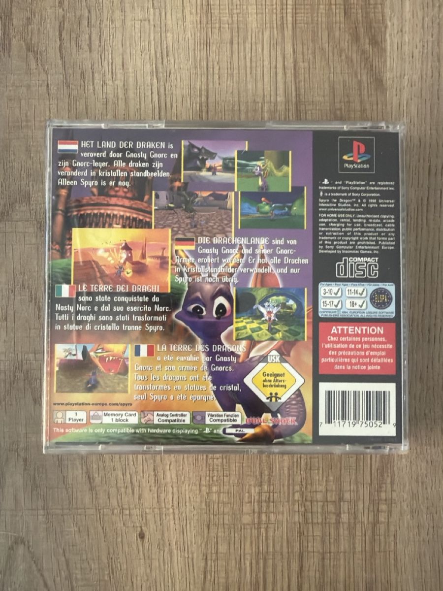 Giochi: Spyro The Dragon Ps1 – Usato da Hagendorn venduto da masterchieff 1