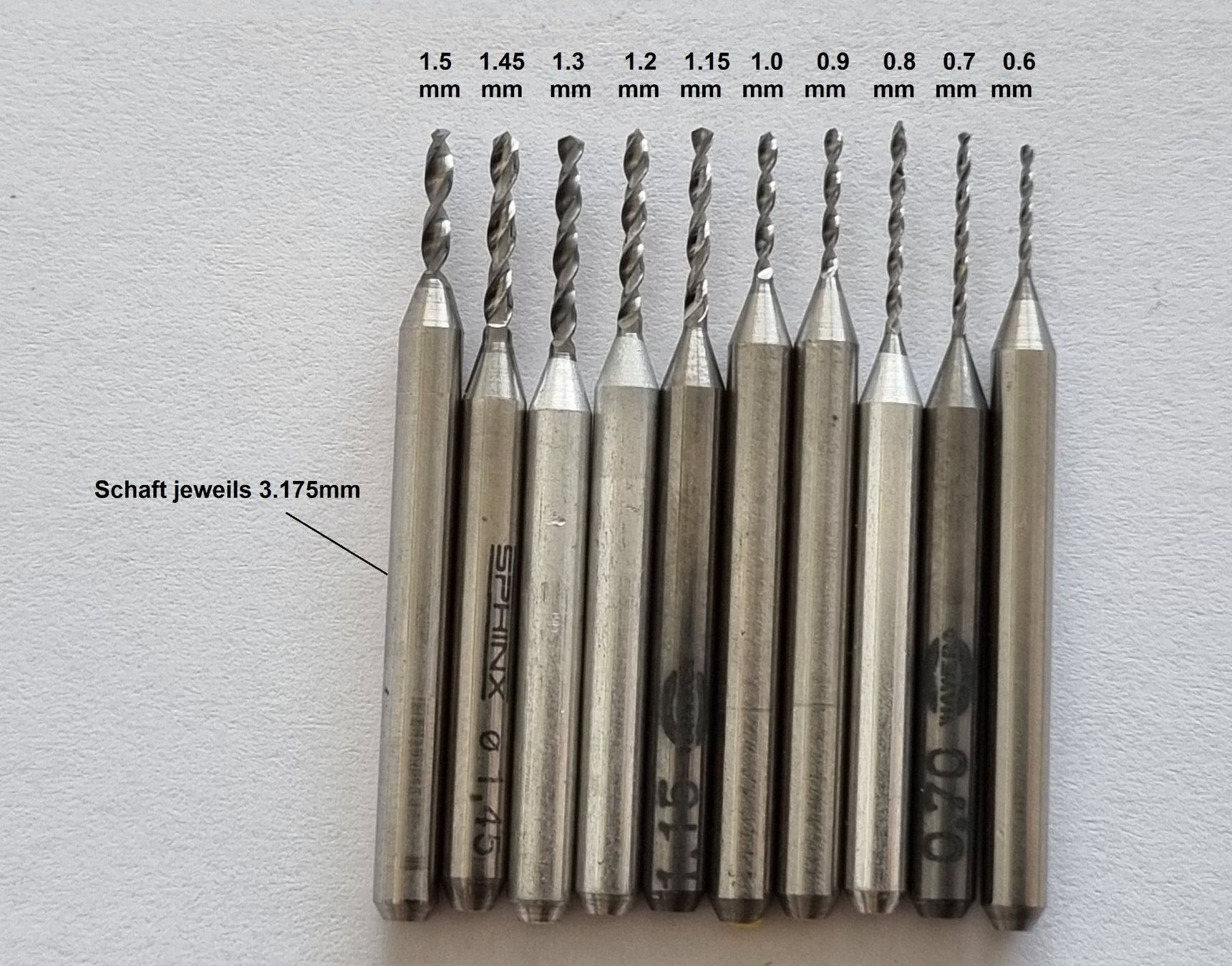 Tutti gli attrezzi: PCB Spiralbohrer 1.3mm (3.175mm Schaft) – Nuovo (secondo la descrizione) da Sursee venduto da thjentzsch 2