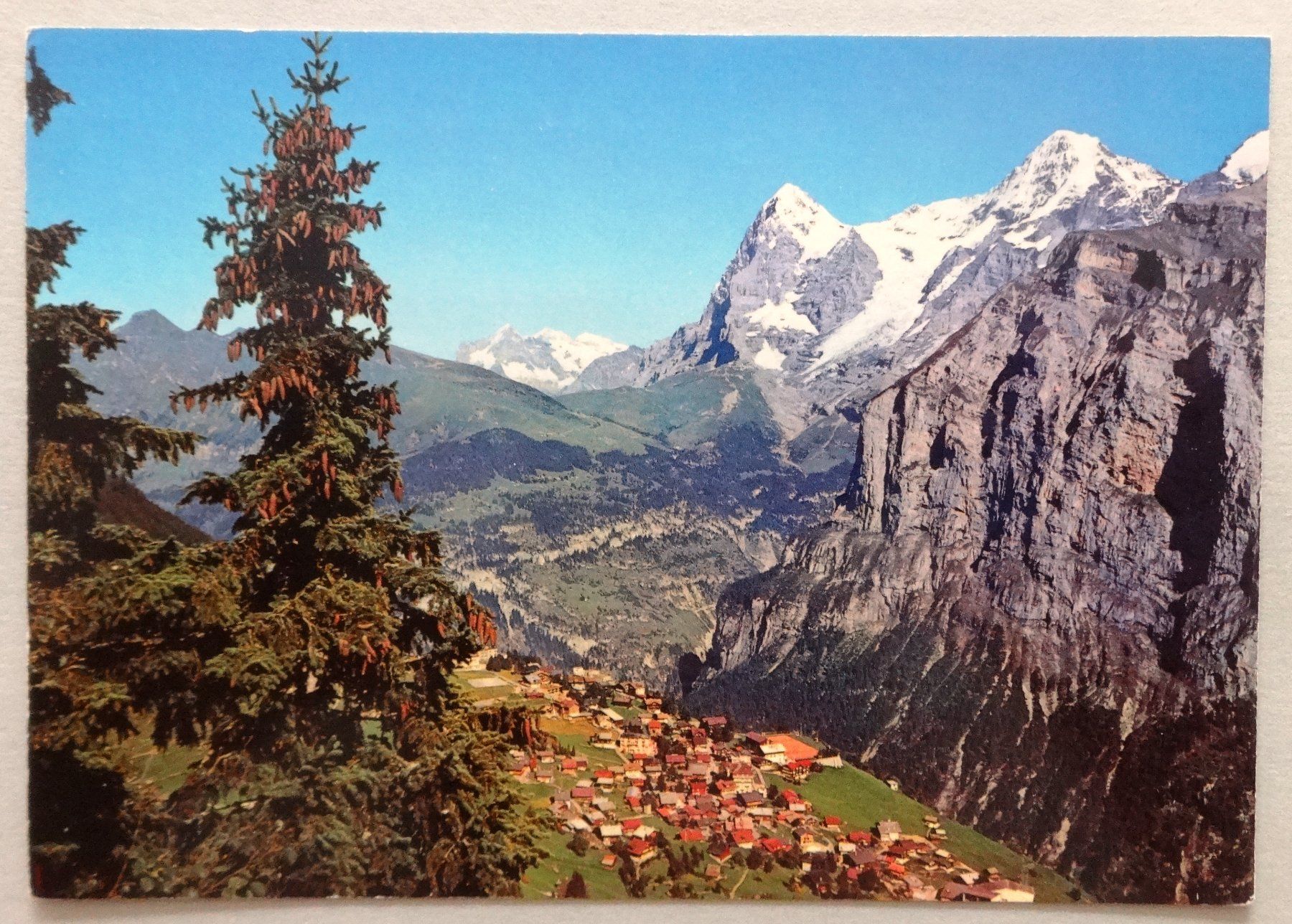 Ansichtskarten: Mürren 1645 m – Gebraucht aus Fétigny von Billy2miny