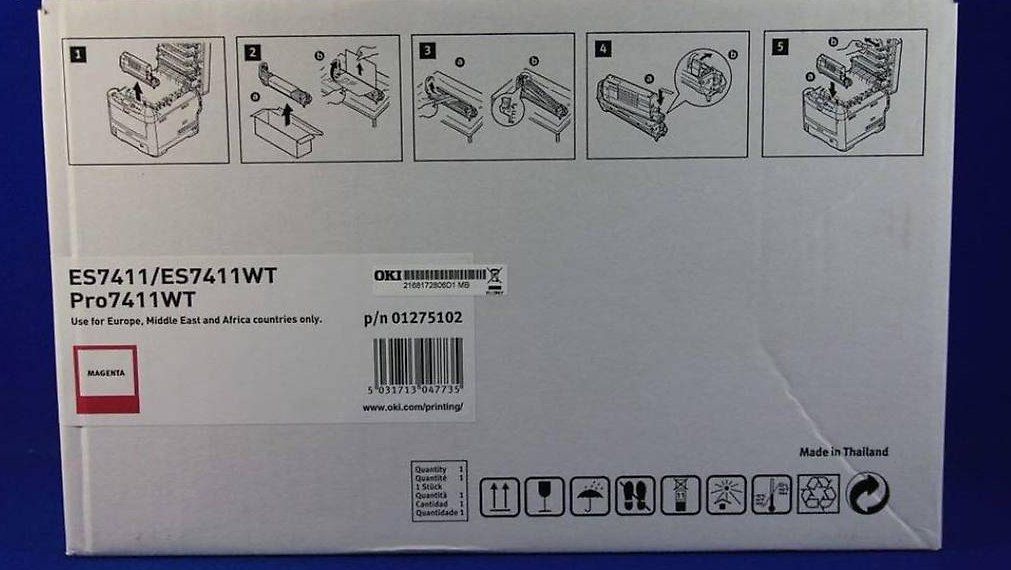 Oki Cartucce per stampanti & toner: Original Oki ES7411DN, Oki Pro7411WT magenta Drum, 01275102 – Nuovo e nell'imballaggio originale da Glattbrugg venduto da copytron