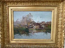 Tableau Paysage d'automne avec son cadre