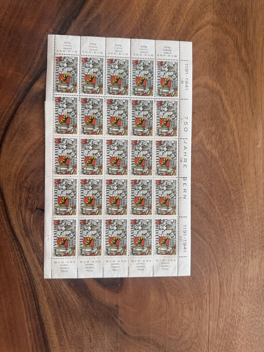 Tir à l'arc: Briefmarken 1941 10 Rappen 22 Stück postfrisch – D'occasion à Solothurn par Alex702