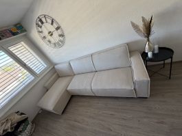 Ecksofa beige Stoff Grösse L guter Zustand