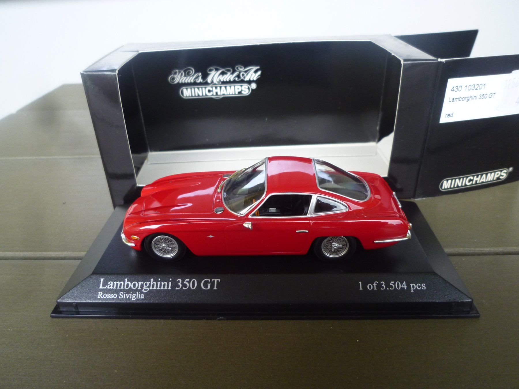 Lamborghini Modellini d'auto: Lamborghini 350 GT – Nuovo e nell'imballaggio originale da Flawil venduto da Imperiosud 1