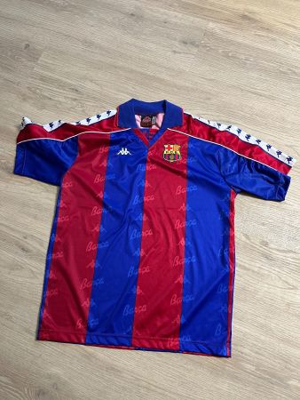 FC Barcelona Kappa Fussball Trikot Grösse L, NEU Top Zustand