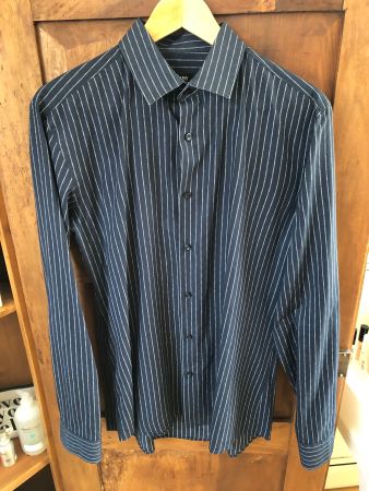 Hugo Boss Hemd Slim Fit blau gestreift