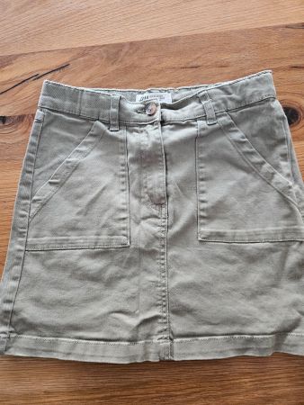 H&M Jeansrock Gr. 140 olivgrün