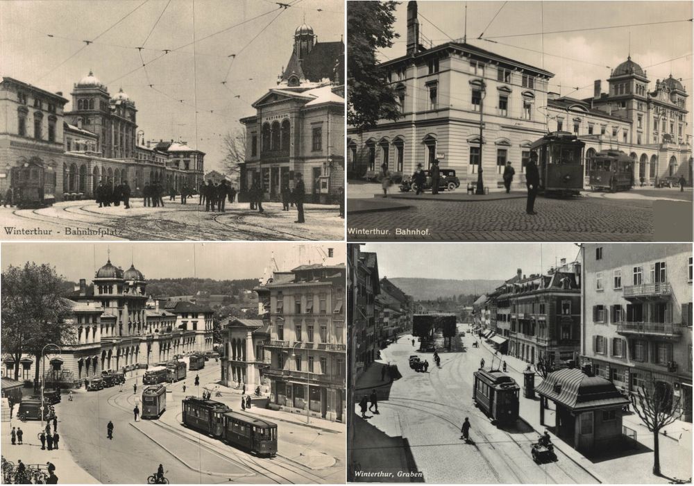 Städt. Strassenbahn Winterthur, Repros alter Karten Kaufen auf Ricardo