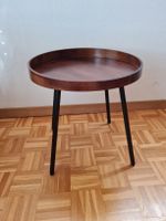 Beistelltisch rund Holz mit Metallbeinen