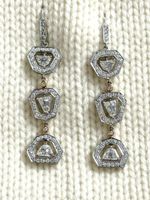 Traumhafte Ohrhänger mit Diamanten in Weissgold, Neu!