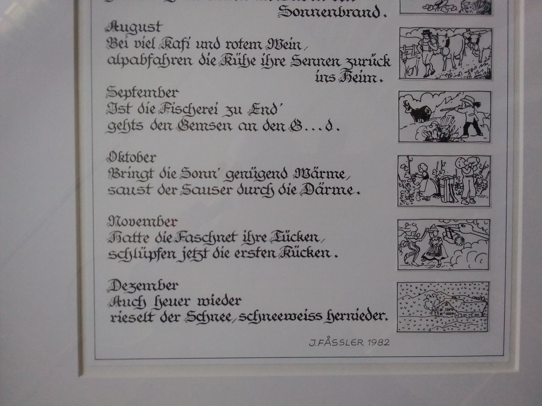 Dipinti: IMMERWÄHRENDE WETTERREGELN  J. Fässler "Genglis Sepp" – Usato da Appenzell venduto da lama19 6