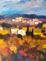 Oelbild Landschaft Toscana