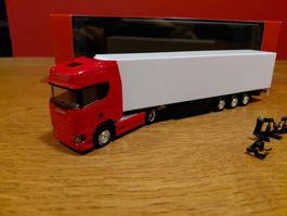 Herpa Scania CS mit Kühl Auflieger 1:87