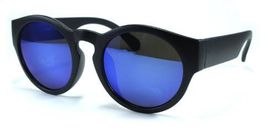 Runde Wayfarer Sonnenbrille revo blau matt UV400 SBU1103BUMT