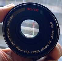 Konica Hexanon AR 40/1.8 pancake