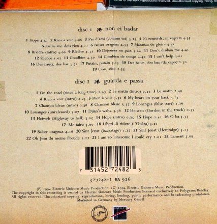 CD: 2CD's - Chaos & Toten Hosen + double CD - Stephen Eicher – Usato da Unterbäch venduto da xazuq 4