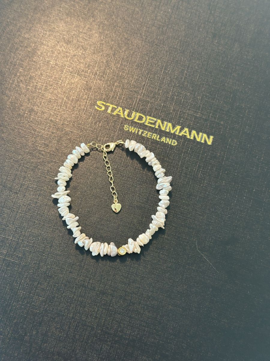 Bracciali & Braccialetti: Pearl & Diamond Bracelet – Nuovo e nell'imballaggio originale da Richterswil venduto da L.Staudenmann 1