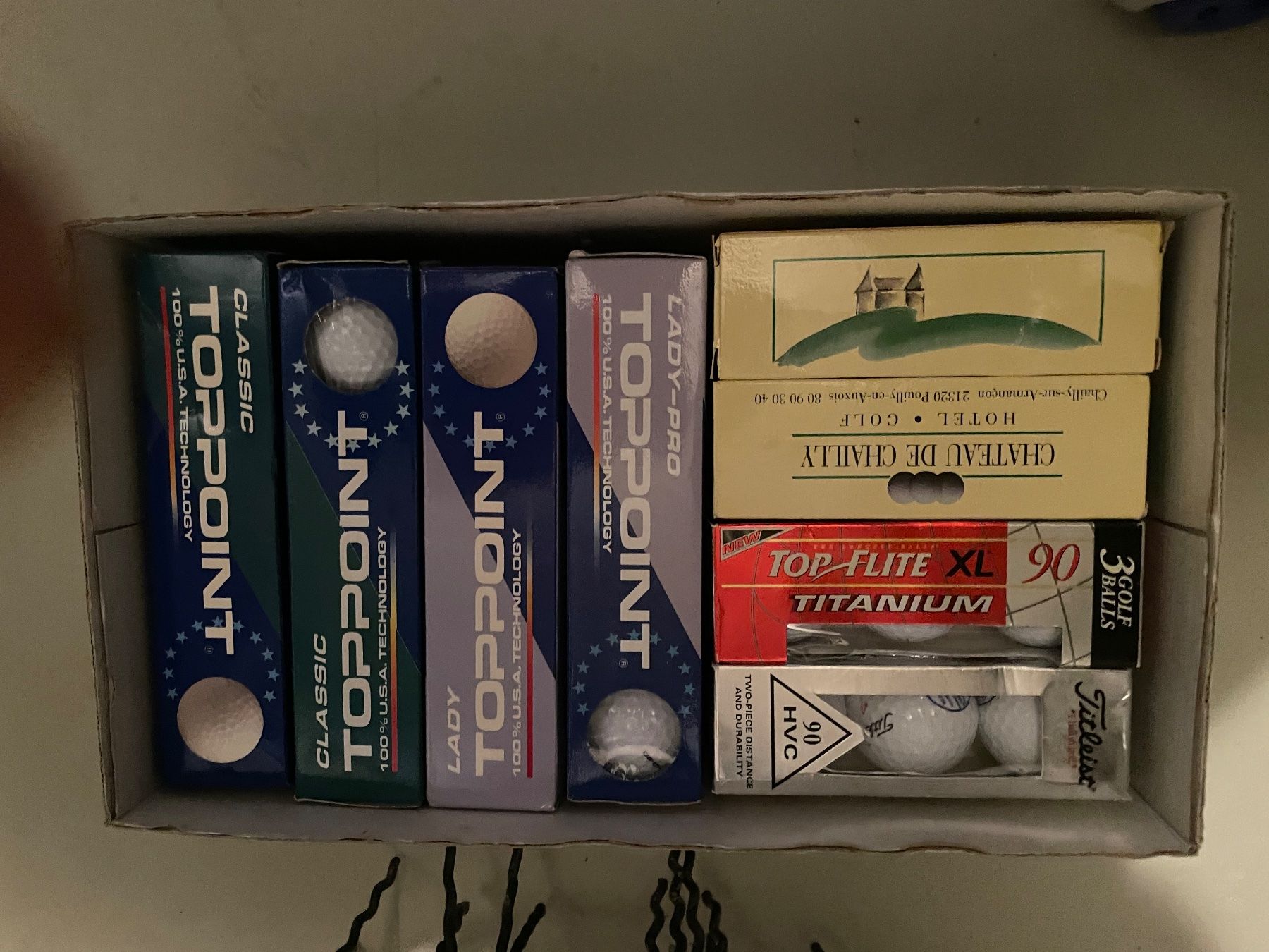 Bälle: Golfbälle/Tees Titelist, Toppoint, Wilson – Neu und originalverpackt aus Horgen von De_monacous 1