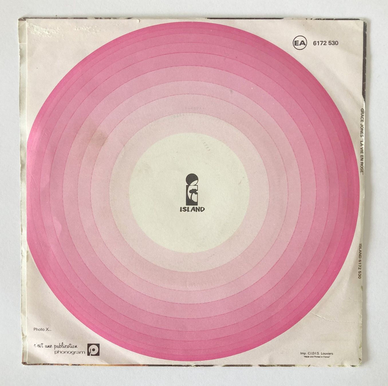 Vinyles: GRACE JONES - LA VIE EN ROSE – D'occasion à Bottens par hotter-than-hell 1