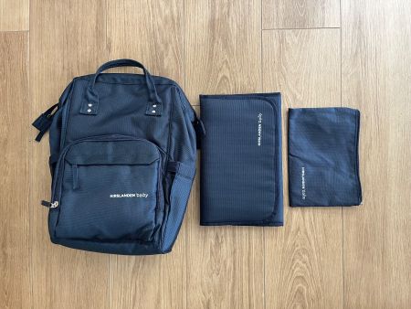 Baby diaper backpack Hirslanden navy blue with c...