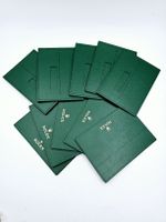 10x Rolex Garantie Kartenhalter grün Leder