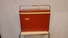 Kühlbox Coleman rot Metall Vintage