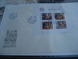 FDC Grossbrief Portugal 1979, Block historische Postransport