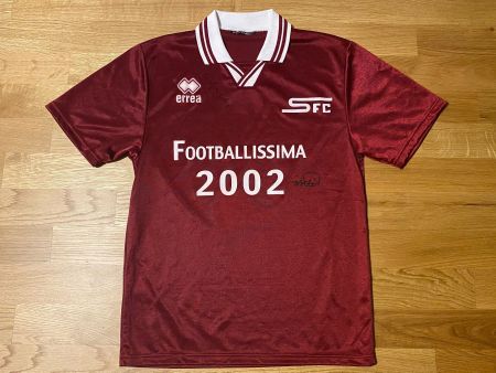 SERVETTE FC GENÈVE MAILLOT 2002 SIGNÉ TRIKOT GENF 2002 S