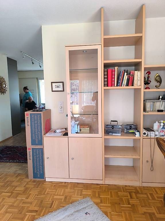 Vetrine: Wohnwand / Büchergestell m. Vitrine – Usato da Unterkulm venduto da Paulinchen64 1