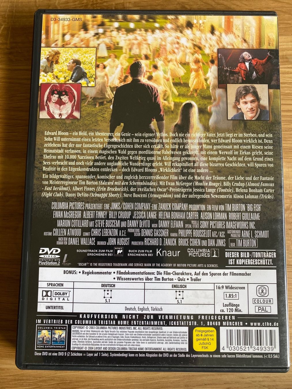 Tutti i DVDs: DVD BIG FISH DEUTSCH / ENGLISCH – Usato da chiasso venduto da Wulli 1