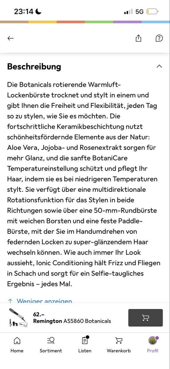 Remington Föhn: Heissluft Styling Styler Remington neuwertig – Neu (gemäss Beschreibung) aus Kleinandelfingen von Doratschikov 6