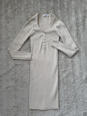 Strass Kleid beige Grösse XS guter Zustand