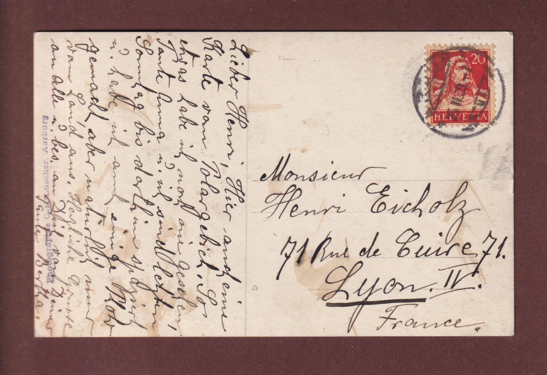 Cartes postales: Foto SCHNEE - 1929 – D'occasion à Pully par nicecards-shop 1