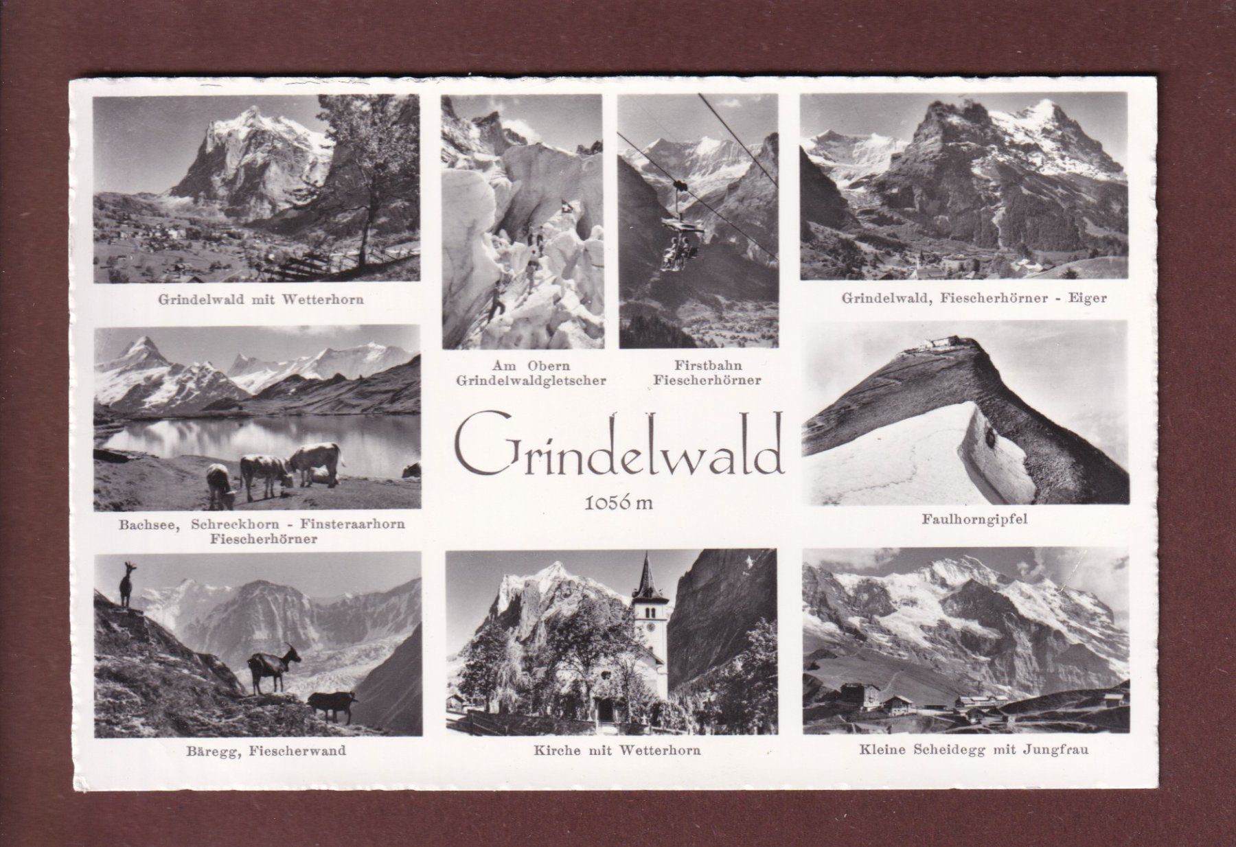Cartoline postali: GRINDELWALD - 9 Bilder – Usato da Pully venduto da nicecards
