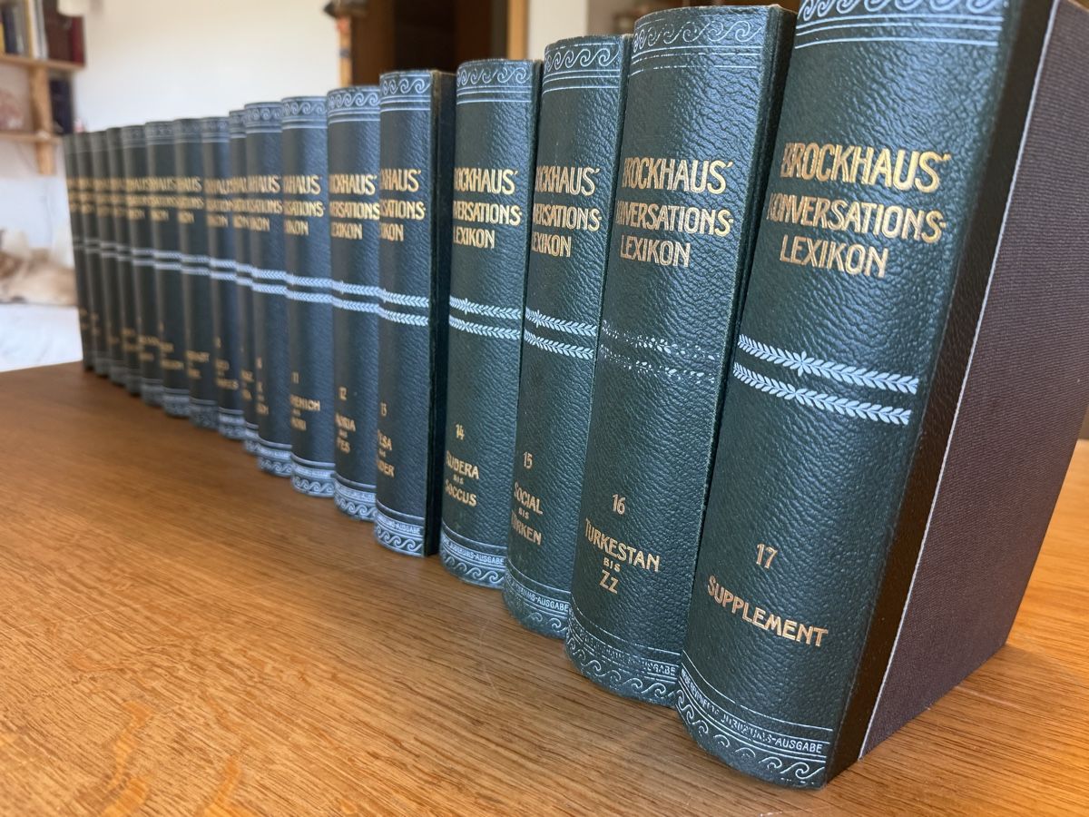 Libri: Brockhaus Konversationslekikon Leipzig 1908  – Usato da Winkel venduto da grexy