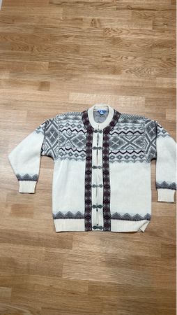 Strickjacke mit Norwegermuster Grösse L gebraucht