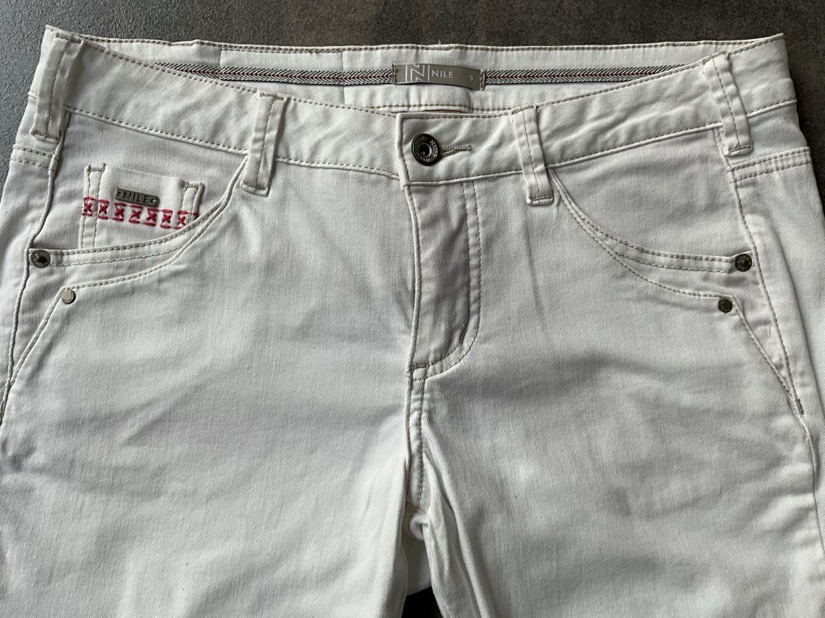 Nile Jeans: Jeans Nile weiss Grösse S offwithe – Usato da Basel venduto da Genie2 2