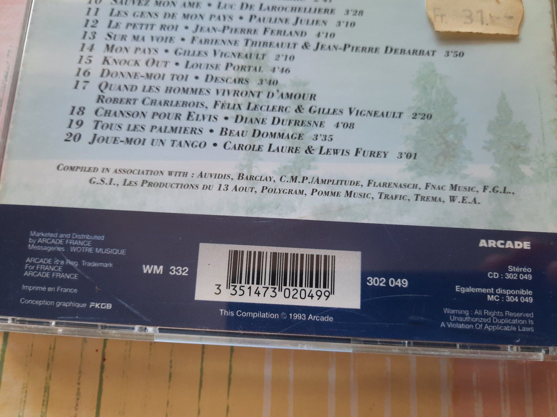 CDs: CD Quebec - Je me souviens – Gebraucht aus Pully von bro_n52j 3