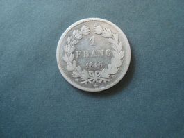 Frankreich  1 Franc 1846  silber