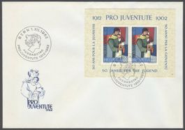FDC Pro Juventute 1962 Block