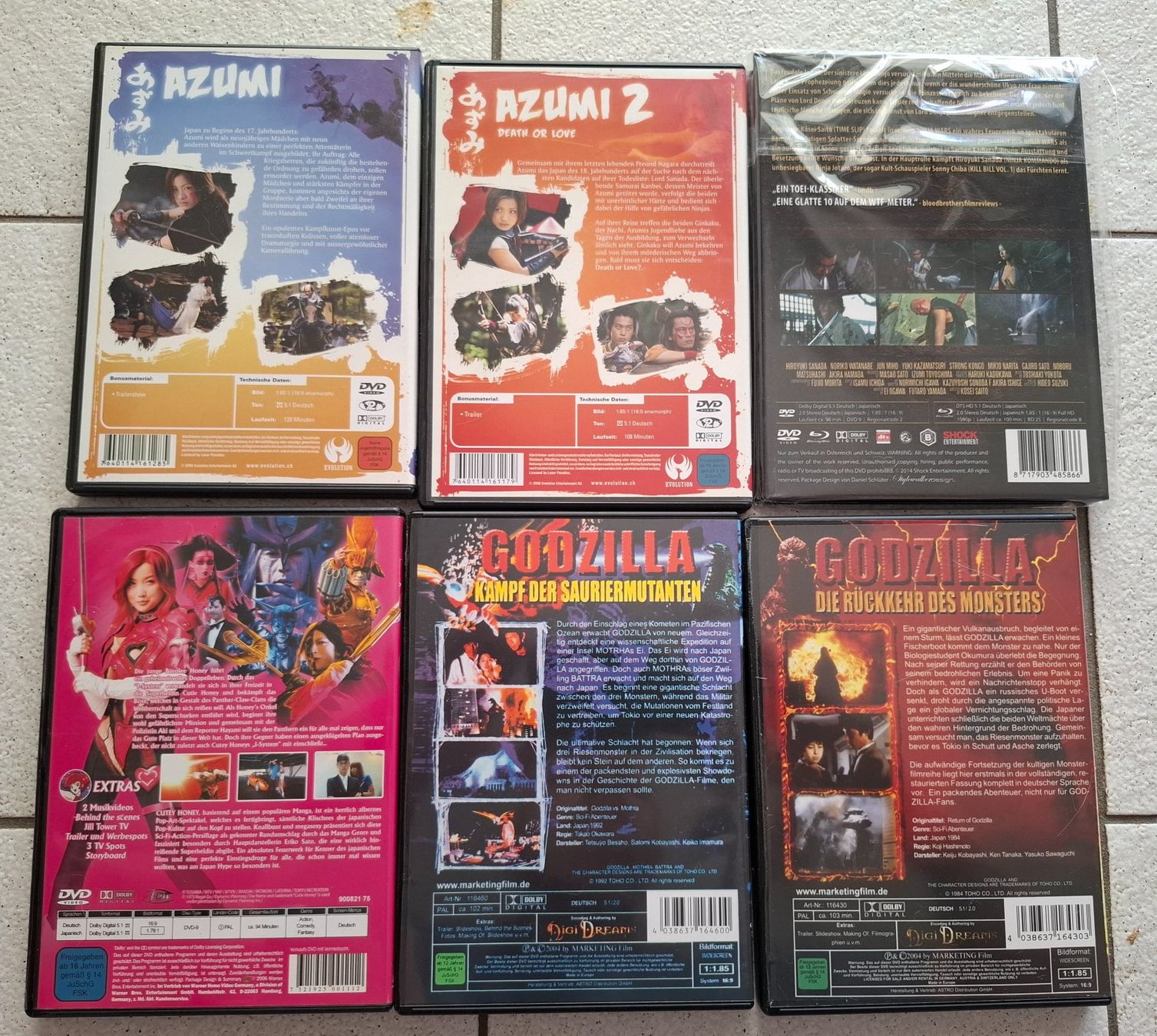Alle DVDs: Japan -Kino auf DVD und Blu-Ray – Neu (gemäss Beschreibung) aus Riehen von DVD-Palace 1