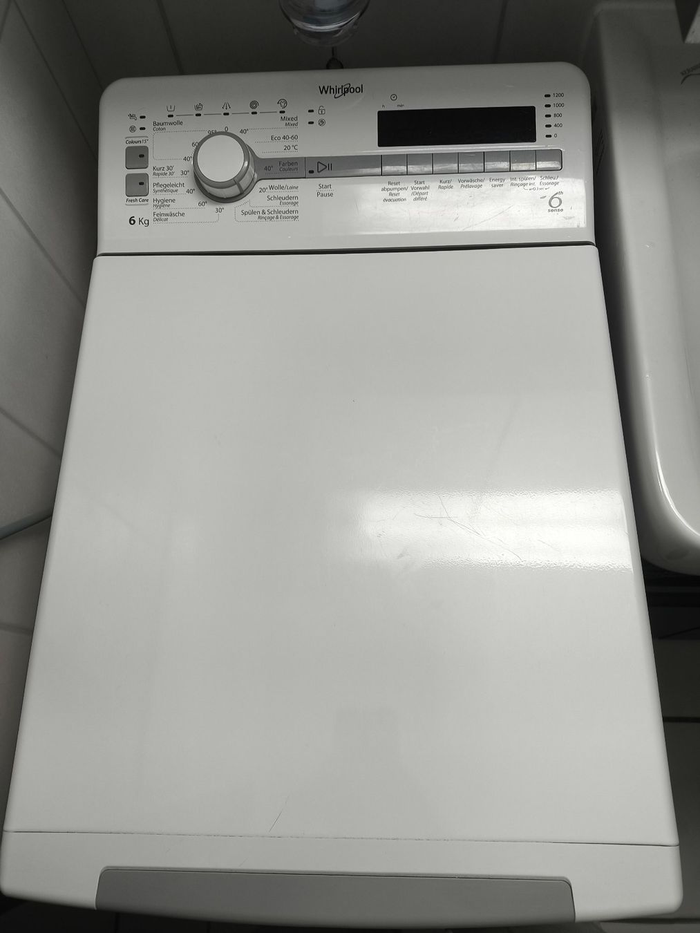 Whirlpool Lavatrici: Waschmaschine Whirlpool Toplader – Usato da Oberbipp venduto da Paul234