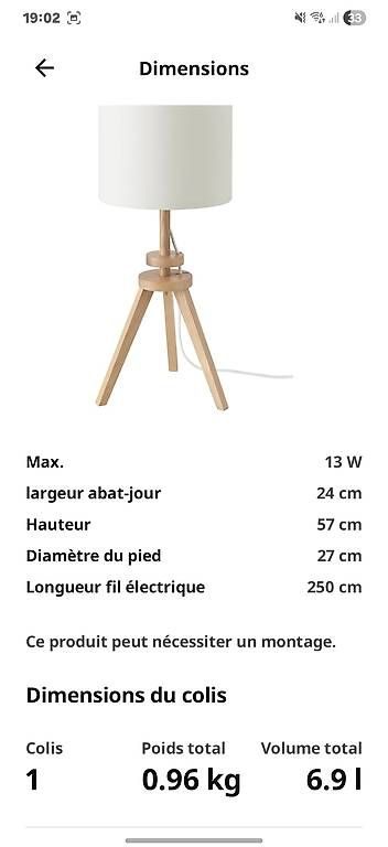Lampen: Lampe de table Lauters  Ikea – Gebraucht aus RENNAZ von pri_lyc7 3