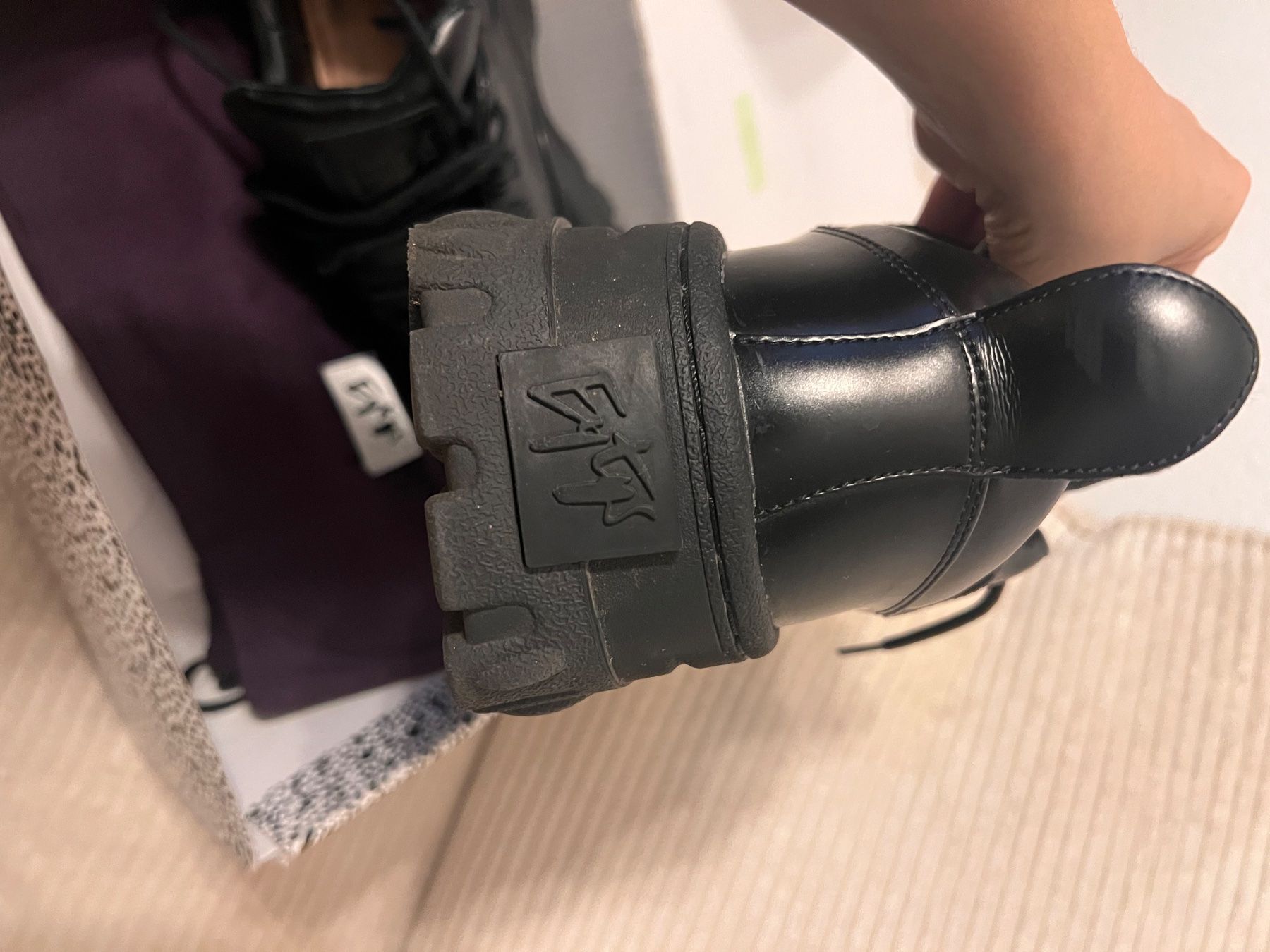 Scarpe da uomo: Eytys Angel Black Leather / cuir noir – Nuovo (secondo la descrizione) da Sion venduto da dal_gv6l 1